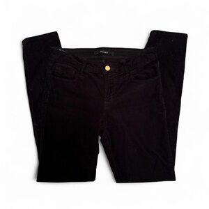 J Brand Black Corduroy Women's Skinny Jeans